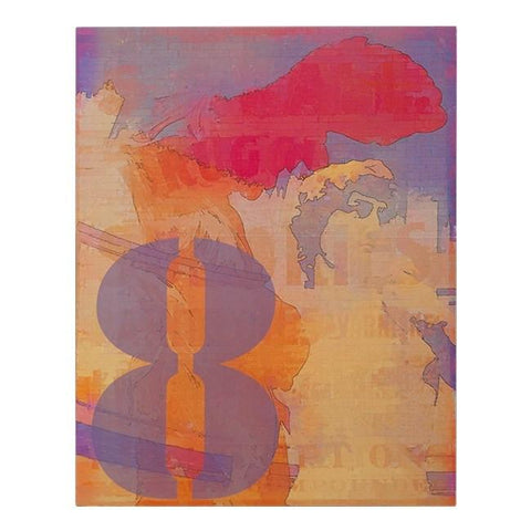 0318 (A+D) Purple Eight (16" x 20")