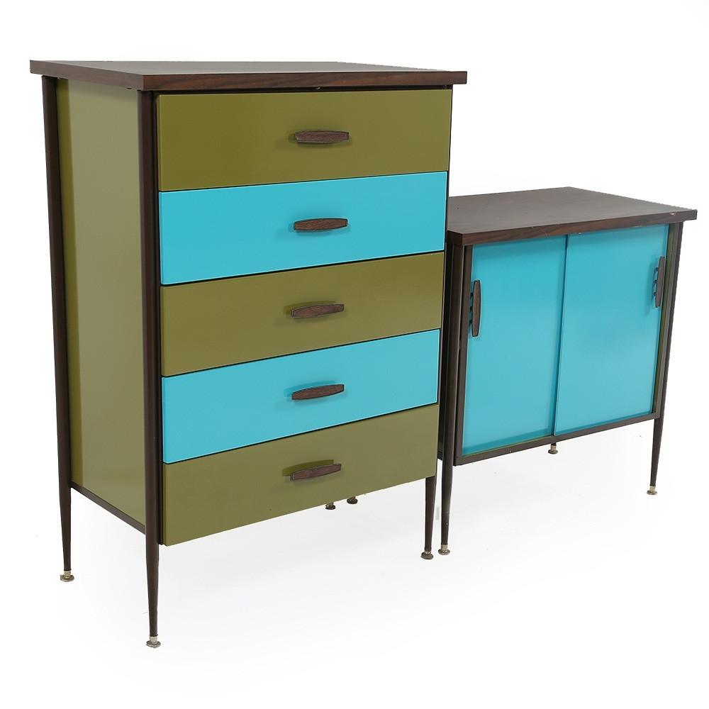 Green and Blue Highboy
