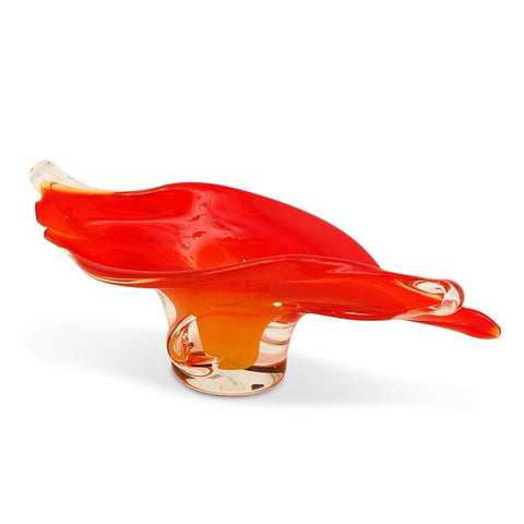 Red Orange Tidal Wave Bowl