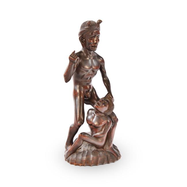 Brown African Sacrifice Statue