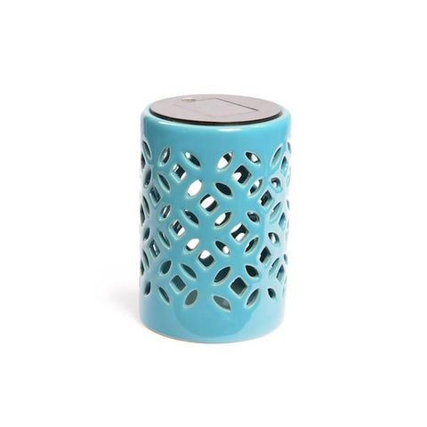 Turquoise Light in a Cylinder