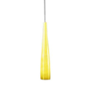 Yellow Plexi Drop Pendant Light