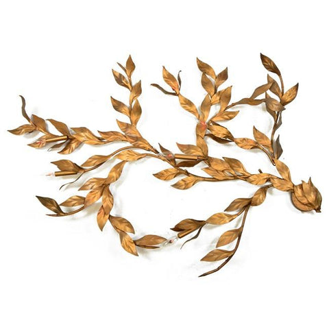 Brass Leaves with Lights