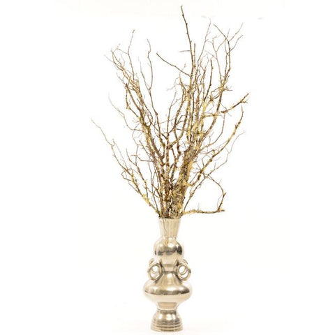 Silver Chrome Tall Vase