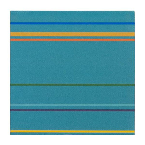 0283 (A+D) Stripes Teal (8" x 8")