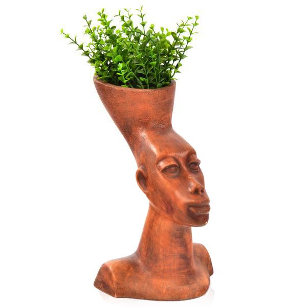 Terracotta African Bust Planter