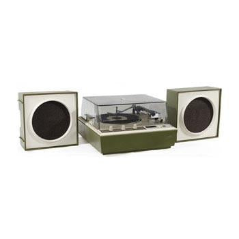 GE Stereo with Speakers - Green