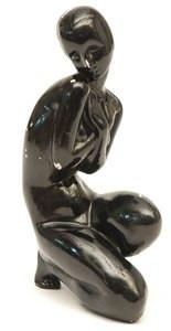 Black Nude Female Sculpture