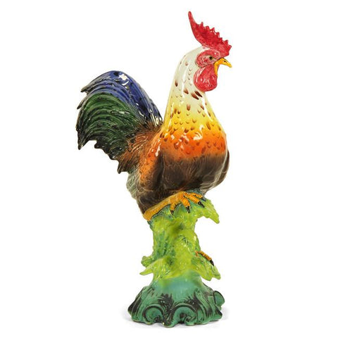 Green Red Blue Rooster