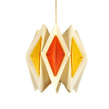 Triangles Hanging Pendant - Orange & Yellow