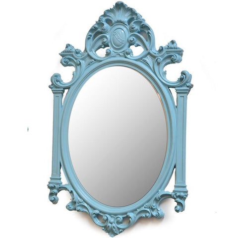 Blue Victorian Mirror