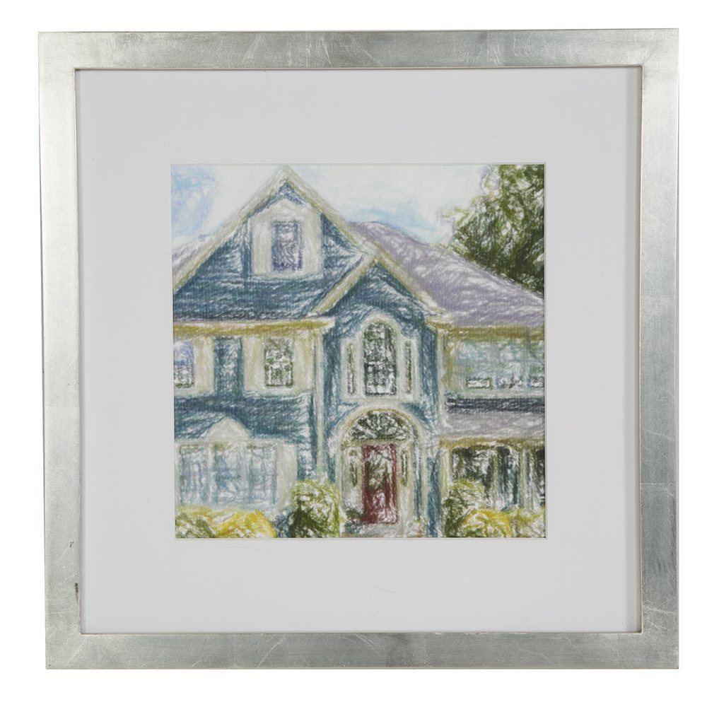 0741 (A+D) Crayon Blue House