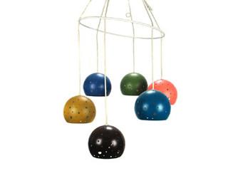 Multi Colored Hanging Globes