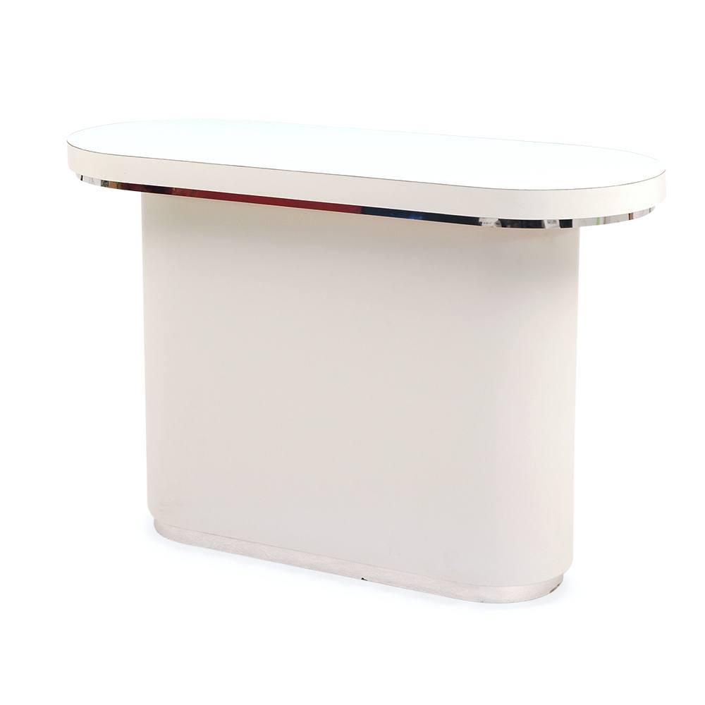 White Oval Bar / Counter