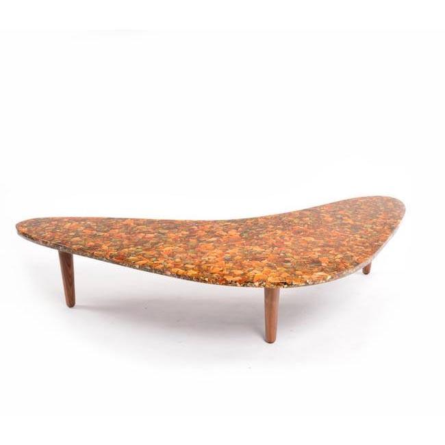 Resin Boomerang Tiled Coffee Table