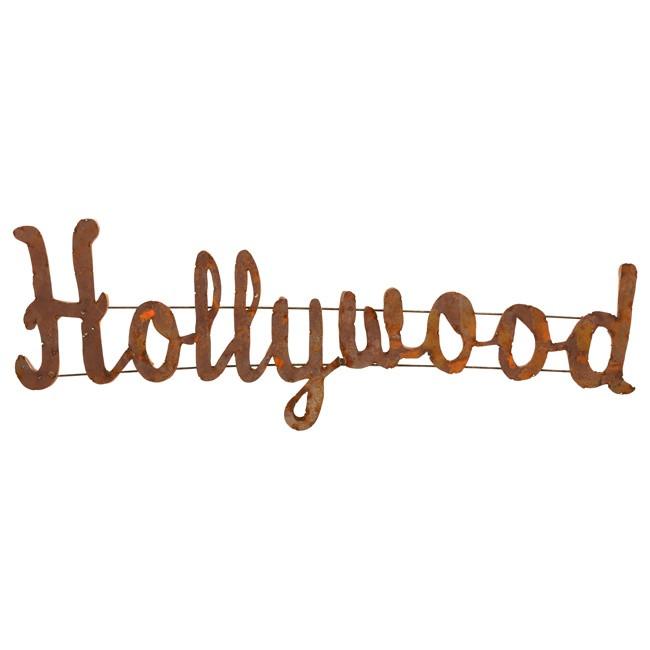 Rusted Metal Hollywood Sign