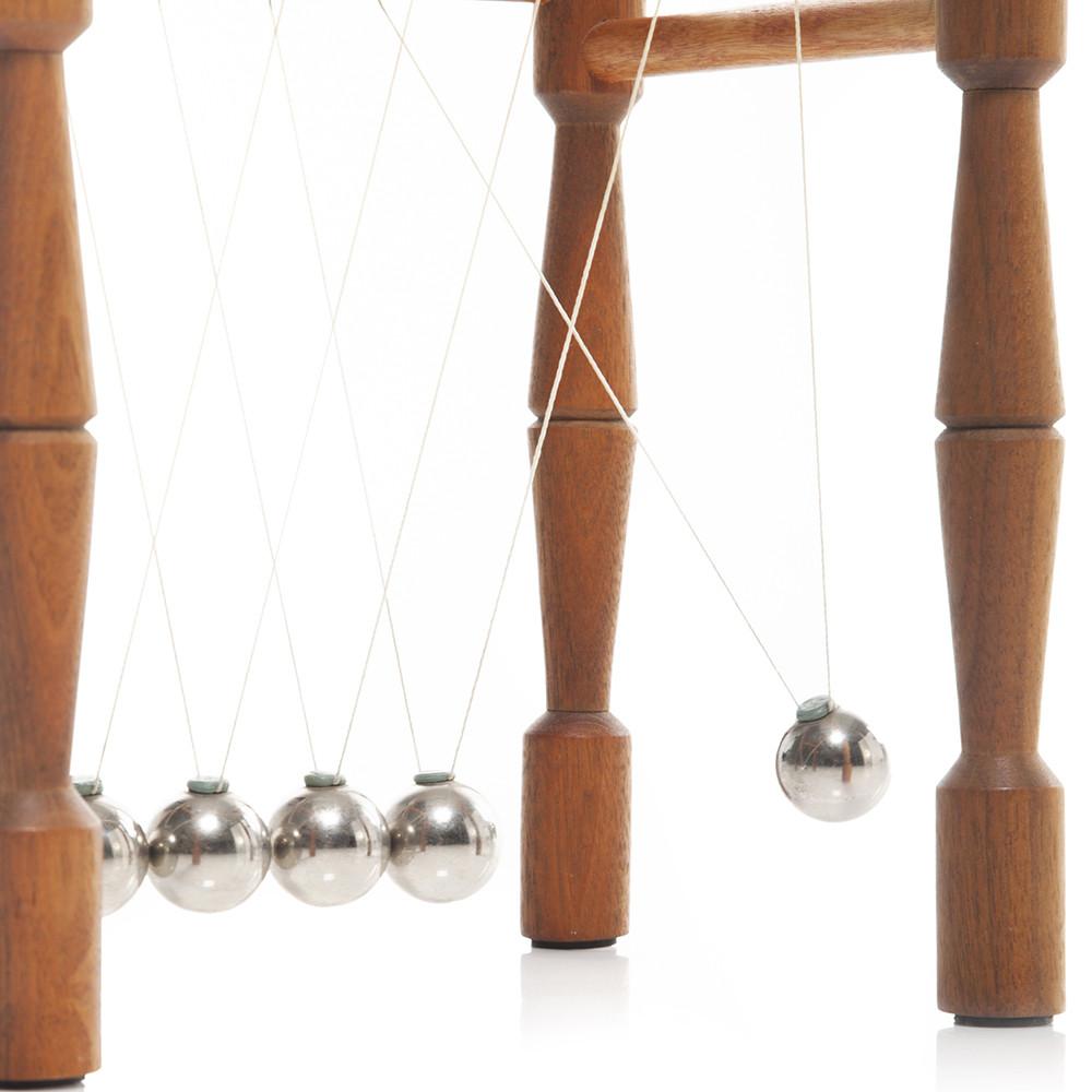 Wooden Newton's Cradle