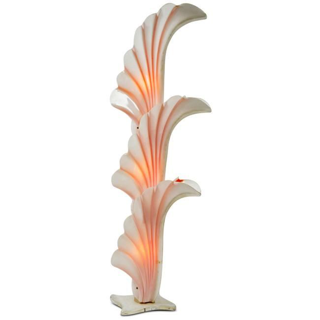 Pale Pink Acrylic Wing Floor Lamp