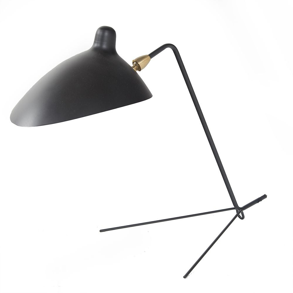 V Base Table Lamp - Black