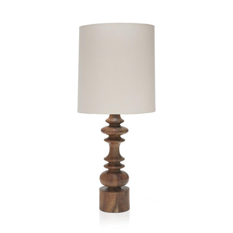 Wood Pepper Mill Table Lamp