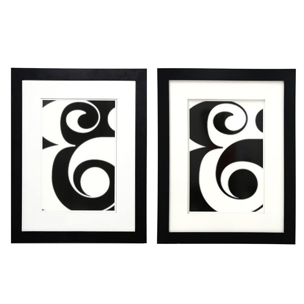 0749 (A+D) Ampersand White (21" x 27")