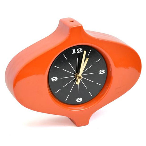 Orange Wall Clock