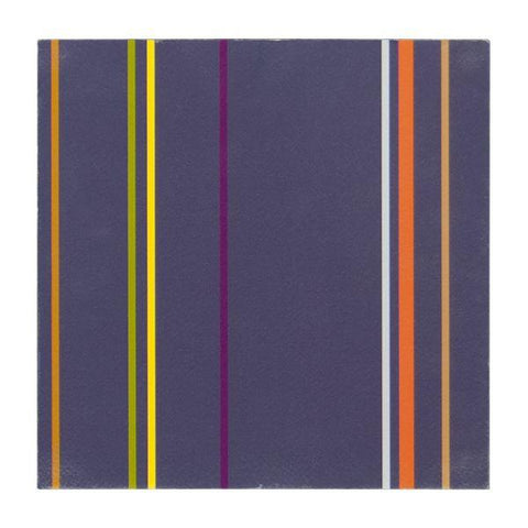 0278 (A+D) Stripes Eggplant (8" x 8")