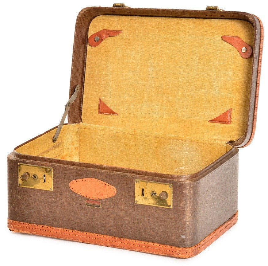 Small Brown Travel Trunk