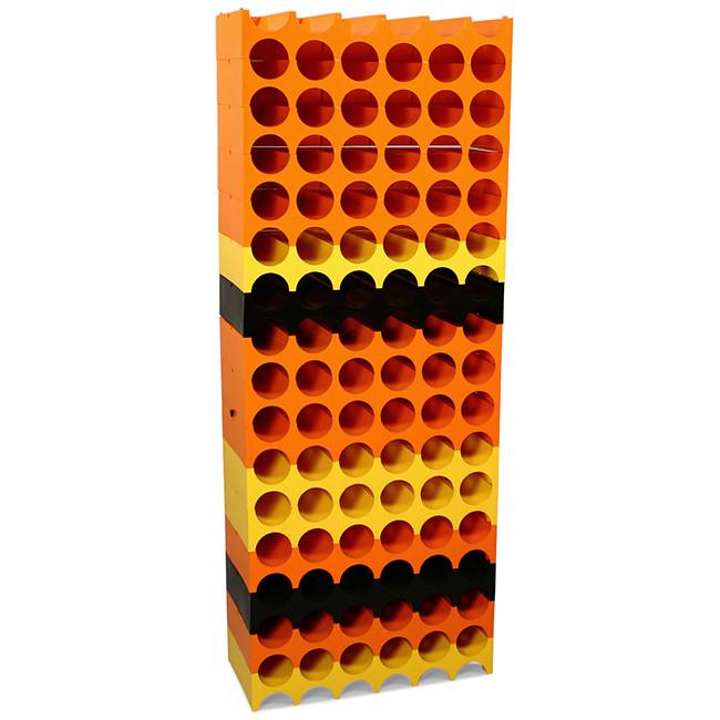 Orange-Yellow Mod Standing Wine Rack