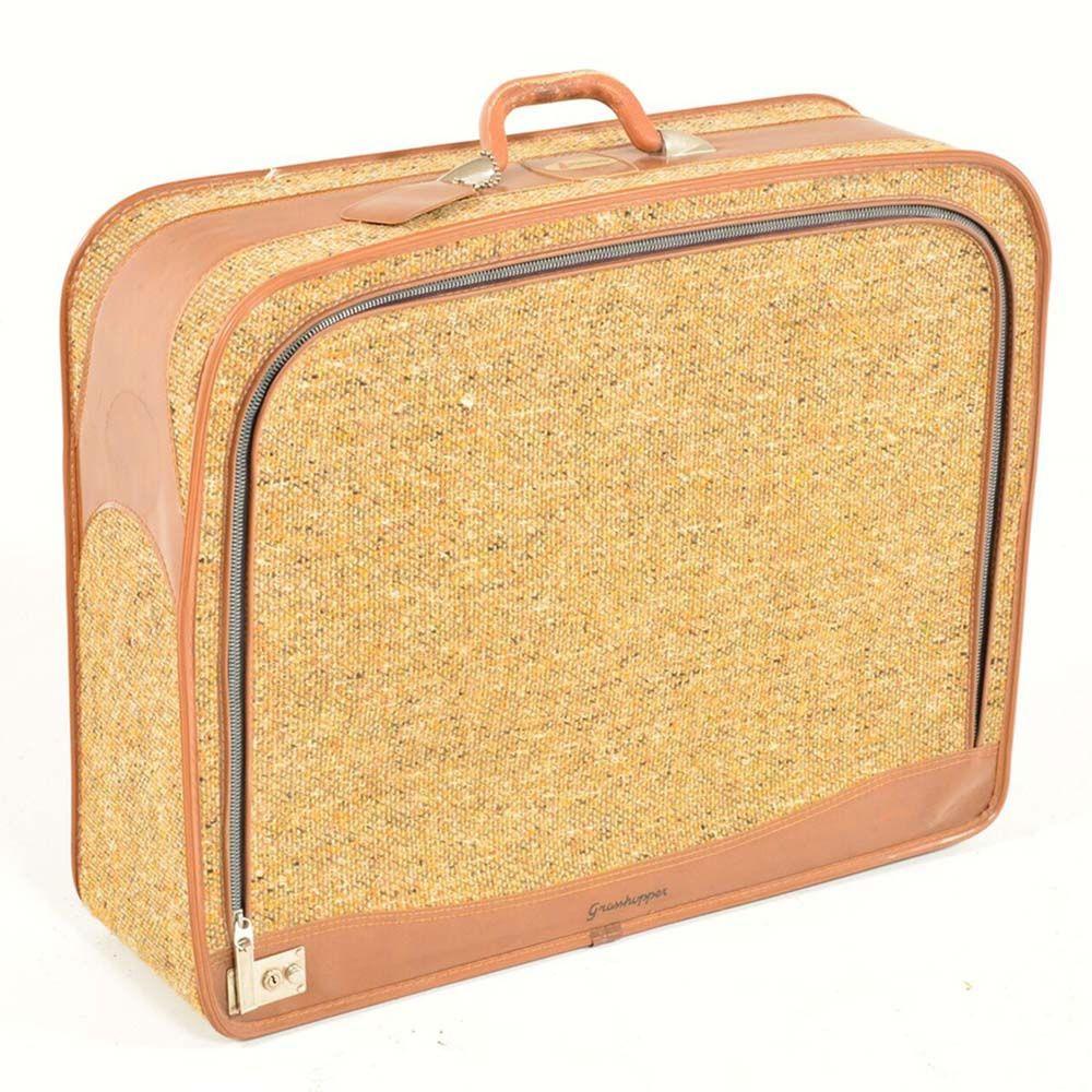 Yellow Fabric Suitcase Set of 2