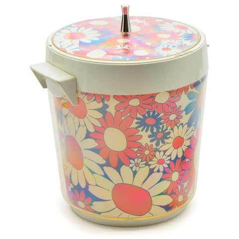 Bright Flowers Ice Bucket w Lid
