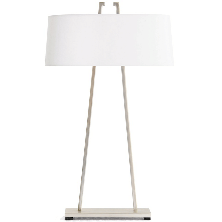 Two Prong Table Lamp - Nickel