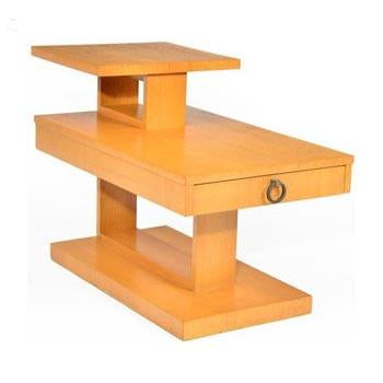Wood Light End Table