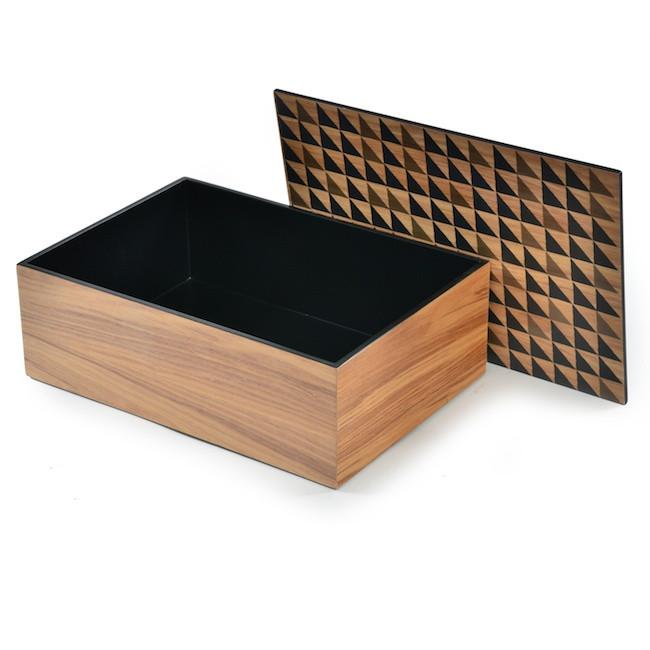Wood Light Black Quilt Large Box (A+D)