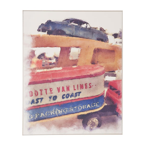 0891 (A+D) Flea Market Van Lines (16" x 20")