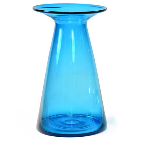 Blue Flare Glass Vase
