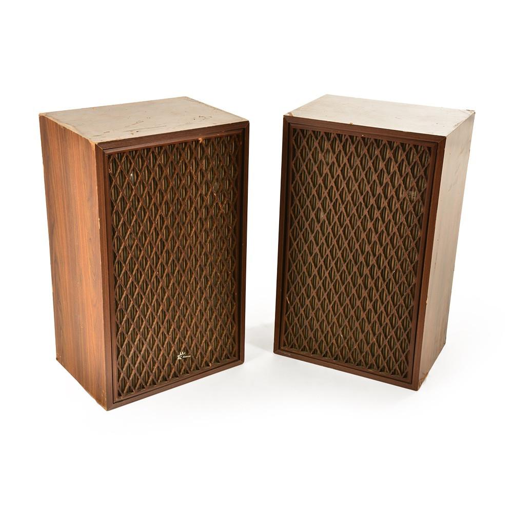 Vintage 2' Wood Panelled Speakers
