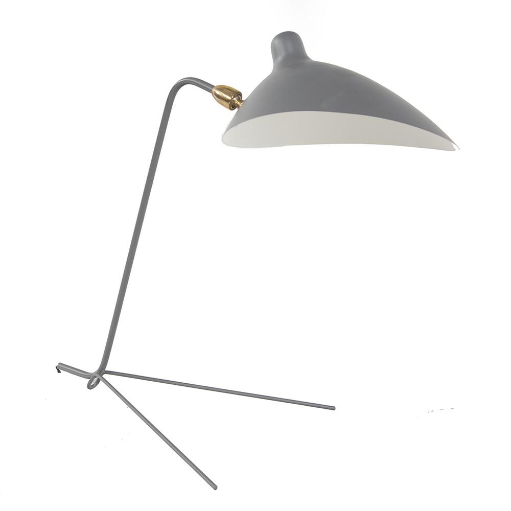 V Base Table Lamp - Grey