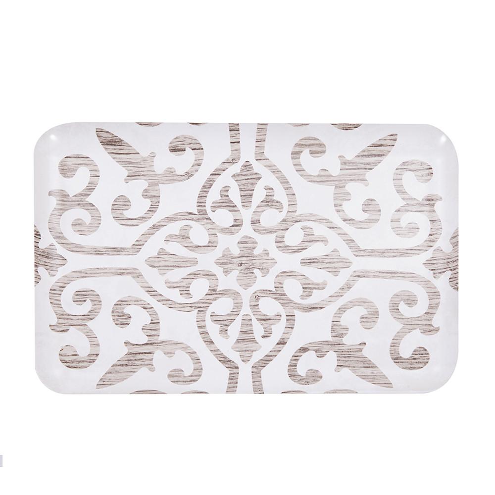 White Embossed Mini Tray Brown (A+D)