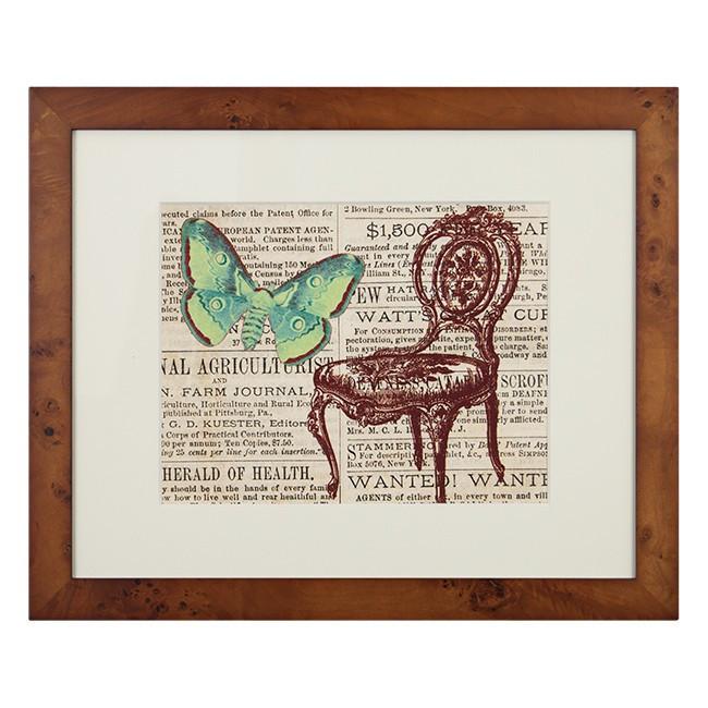 0211 (A+D) Butterfly & Chair (23" x 19")