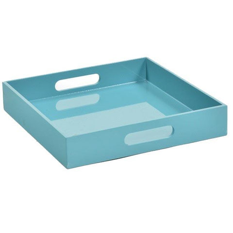 Blue Aqua Square Hi-Gloss Tray (A+D)