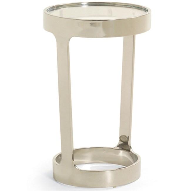 Small Chrome Circle Side Table