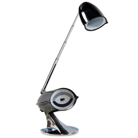 Black & Chrome Telescoping Desk Lamp