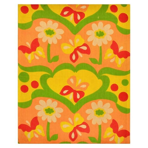 Butterflies and Flowers Fabric Art