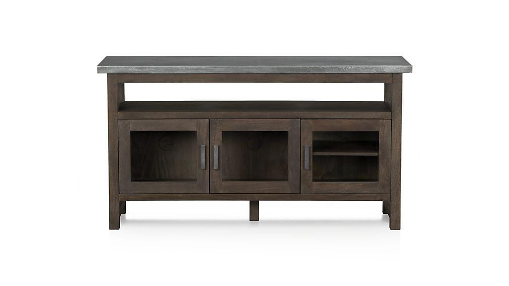 Grey and Dark Wood Contemporary Sideboard