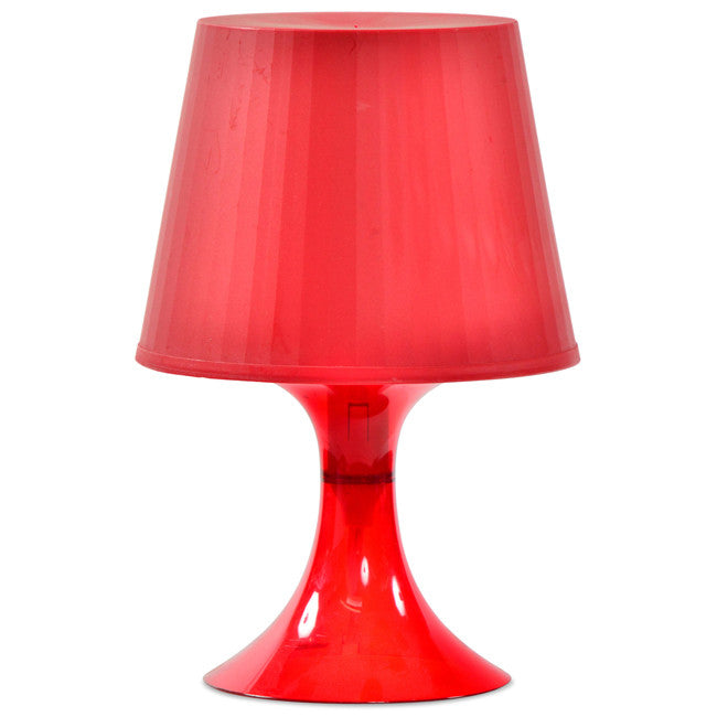 Red Plastic Desk Lamp