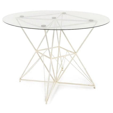 White Diamond Outdoor Dining Table