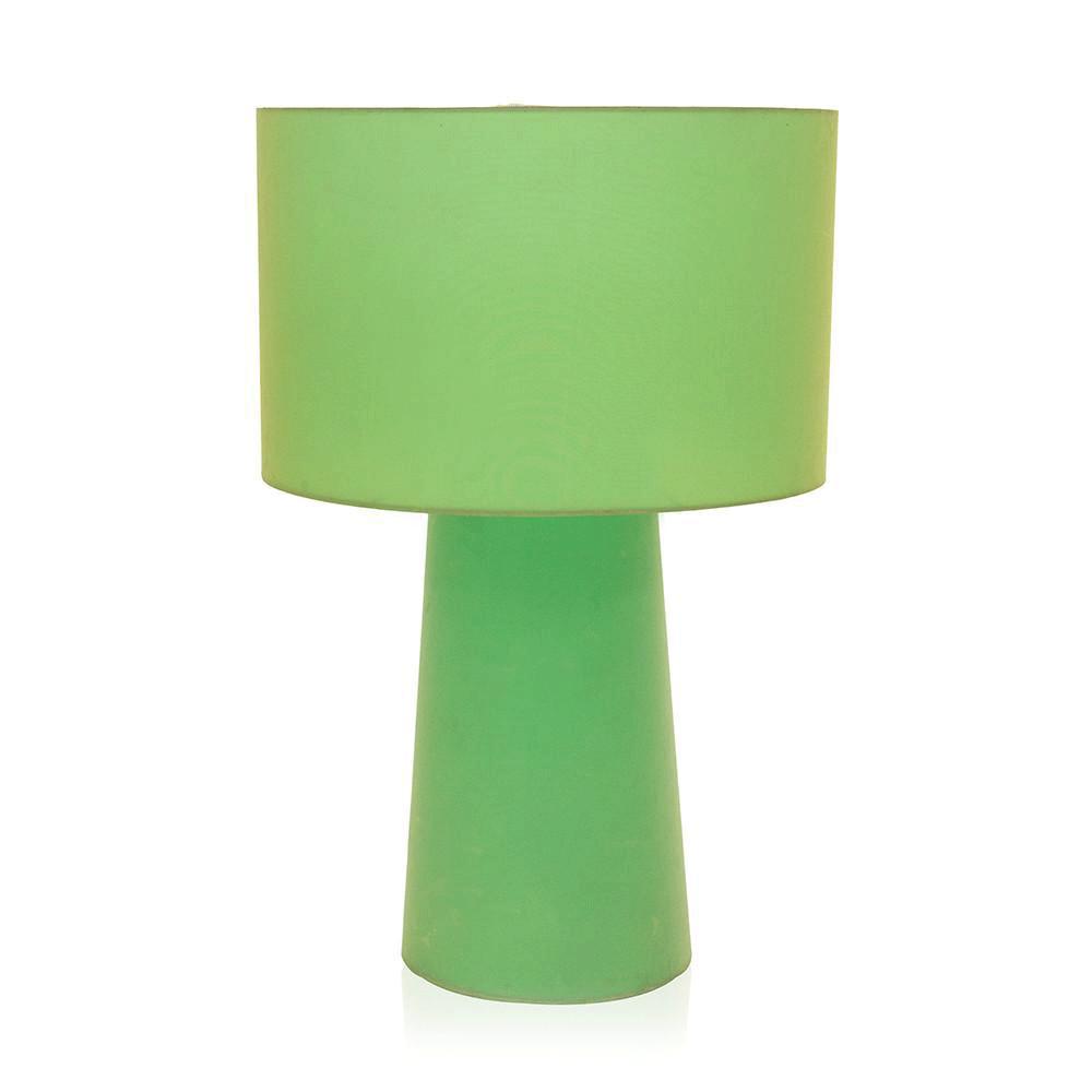 Oversized Bright Green Fabric Lamp