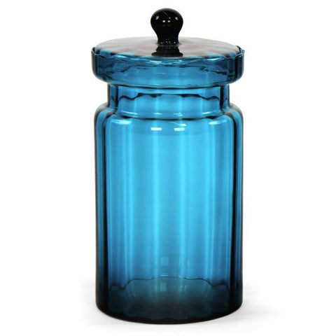 Blue Glass Jar