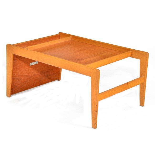 Wood Swedish Modern Side Table